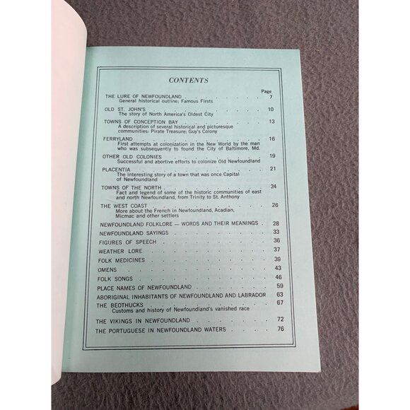 Historic Newfoundland L.E.F. English M.B.E Paperback 5th Printing 1972 - Picture 4 of 10